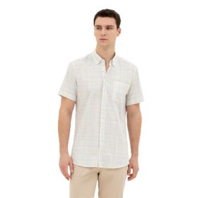 Pierre Cardin 50284924-VR049 Taş Kısa Kollu Erkek Gömlek