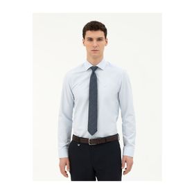 Pierre Cardin 50285562-VR003 Açık Mavi Desenli Erkek Gömlek