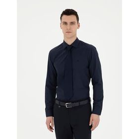 Pierre Cardin 50285562-VR033 Lacivert Erkek Gömlek