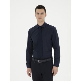 Pierre Cardin 50285562-VR033 Lacivert Erkek Gömlek