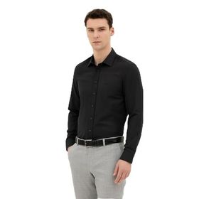 Pierre Cardin 50285594-VR046 Siyah Desenli Erkek Gömlek