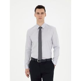 Pierre Cardin 50286102-VR024 Gri Erkek Gömlek