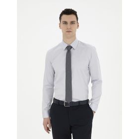 Pierre Cardin 50286102-VR024 Gri Erkek Gömlek