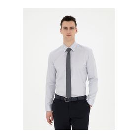Pierre Cardin 50286102-VR024 Gri Erkek Gömlek