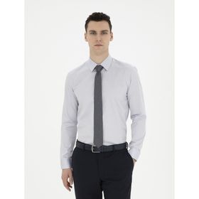 Pierre Cardin 50286102-VR024 Gri Erkek Gömlek