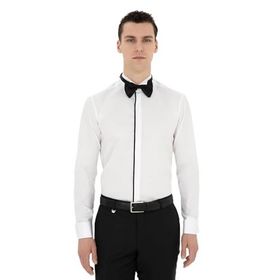 Pierre Cardin 50286241-VR013 Beyaz Erkek Smokin Gömleği
