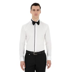 Pierre Cardin 50286241-VR013 Beyaz Erkek Smokin Gömleği