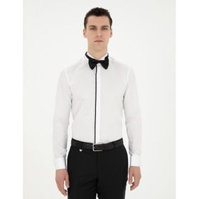 Pierre Cardin 50286241-VR013 Beyaz Erkek Smokin Gömleği