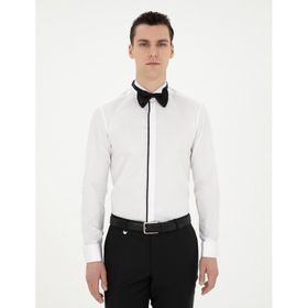 Pierre Cardin 50286241-VR013 Beyaz Erkek Smokin Gömleği