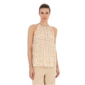 Pierre Cardin 50287241-VR011 Bej Kısa Kollu Kadın Bluz