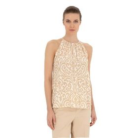 Pierre Cardin 50287241-VR011 Bej Kısa Kollu Kadın Bluz