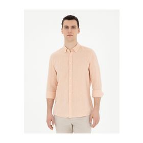 Pierre Cardin 50287991-VR053 Yavruağzı Desenli Erkek Gömlek