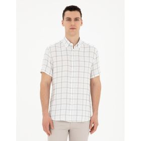 Pierre Cardin 50288567-VR016 Çağla Kısa Kollu Erkek Gömlek