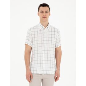 Pierre Cardin 50288567-VR016 Çağla Kısa Kollu Erkek Gömlek
