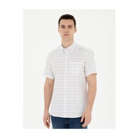 Pierre Cardin 50288739-VR033 Lacivert Kısa Kollu Erkek Gömlek
