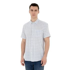 Pierre Cardin 50288740-VR003 Açık Mavi Kısa Kollu Erkek Gömlek