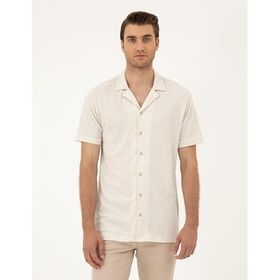 Pierre Cardin 50288946-VR011 Bej Erkek Gömlek