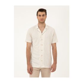 Pierre Cardin 50288946-VR011 Bej Erkek Gömlek