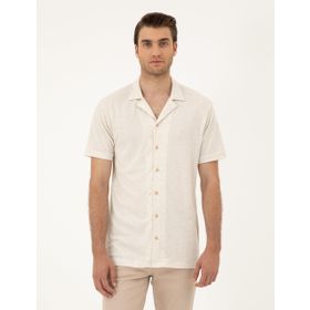 Pierre Cardin 50288946-VR011 Bej Erkek Gömlek