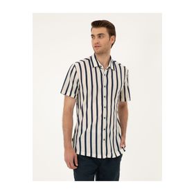 Pierre Cardin 50289021-VR011 Bej Erkek Gömlek