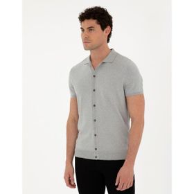 Pierre Cardin 50289239-VR001 Açık Gri Erkek Kazak