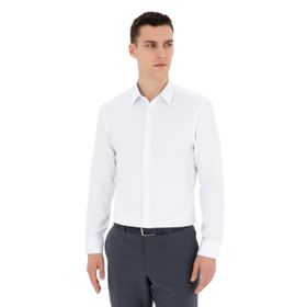 Pierre Cardin 50289391-VR013 Beyaz Desenli Erkek Gömlek