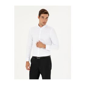 Pierre Cardin 50289396-VR013 Beyaz Erkek Gömlek