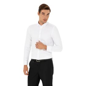 Pierre Cardin 50289396-VR013 Beyaz Erkek Gömlek