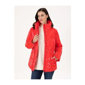 Pierre Cardin 50290326-VR030 Kırmızı Parlak Kadın Mont