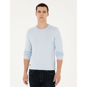 Pierre Cardin 50296575-VR003 Açık Mavi Erkek Kazak