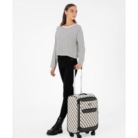 Pierre Cardin 50297880-VR049 Gri Kadın Kabin Boy Valiz