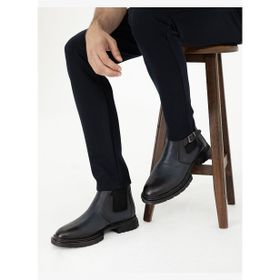 Pierre Cardin 50298490-VR033 Erkek Lacivert Deri Bot