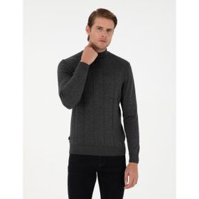 Pierre Cardin 50300460-VR081 Antrasit Melanj Erkek Kazak