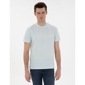 Pierre Cardin 50302567-VR048 Su Yeşili Slim Fit Erkek T-shirt