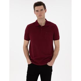 Pierre Cardin 50306552-VR014 Bordo Erkek T-shirt