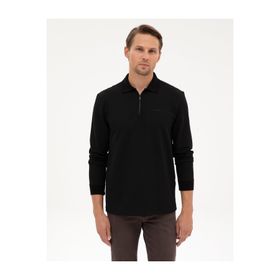 Pierre Cardin 50307988-VR046 Siyah Regular Fit Erkek Sweatshirt