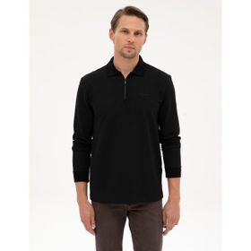Pierre Cardin 50307988-VR046 Siyah Regular Fit Erkek Sweatshirt