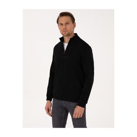 Pierre Cardin 50308044-VR046 Siyah Regular Fit Erkek Sweatshirt