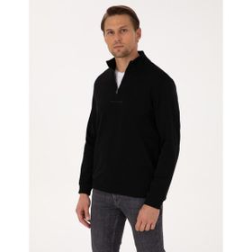 Pierre Cardin 50308044-VR046 Siyah Regular Fit Erkek Sweatshirt