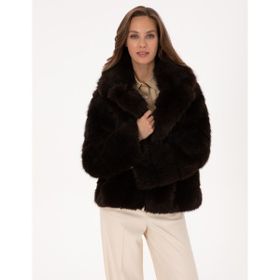 Pierre Cardin 50309011-VR029 Kahverengi Comfort Fit Kadın Mont