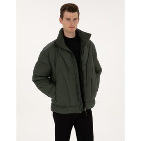 Pierre Cardin 50310146-VR111 Koyu Haki Oversize Erkek Mont