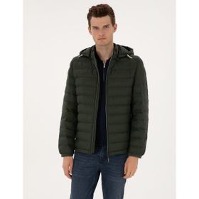 Pierre Cardin 50310193-VR111 Koyu Haki Erkek Mont