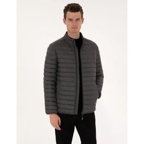 Pierre Cardin 50313921-VR006 Antrasit Kapitone Basic Erkek Mont