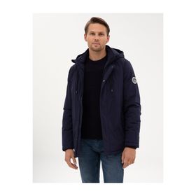 Pierre Cardin 50313983-VR033 Lacivert Kapüşonlu Erkek Mont