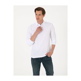 Pierre Cardin 50314048-VR013 Beyaz Erkek Sweatshirt