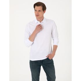Pierre Cardin 50314048-VR013 Beyaz Erkek Sweatshirt