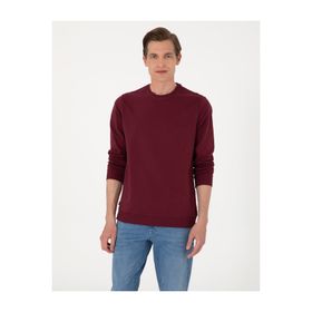 Pierre Cardin 50314054-VR014 Bordo Erkek Sweatshirt