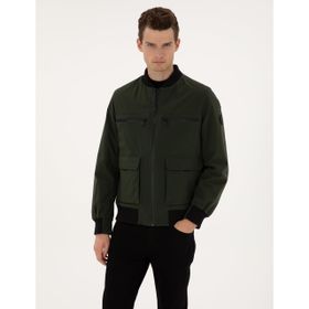 Pierre Cardin 50314099-VR111 Koyu Haki Regular Fit Erkek Mont