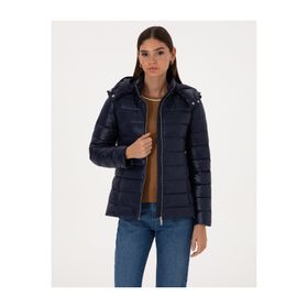 Pierre Cardin 50314169-VR033 Lacivert Kadın Mont