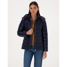 Pierre Cardin 50314169-VR033 Lacivert Kadın Mont